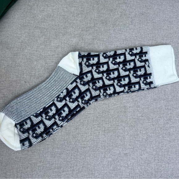 Patterned Black and White Socks Dior socks - Picture 1 of 3